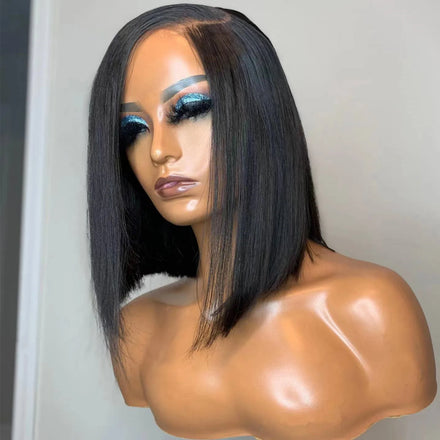 Short Bob Brazilian Hair Wig for Black Women Lace Wig Vendor Wholesale Straight Human Hair Lace Front Bob Wigs