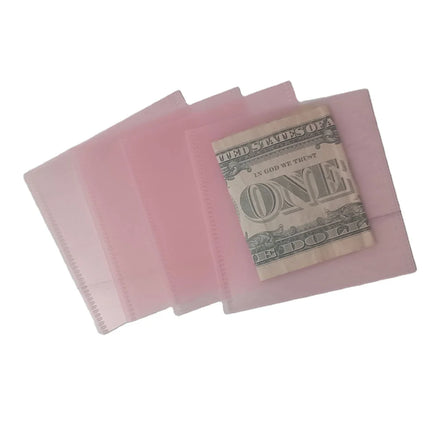 Stock Various Waterproof A9 PP Frosted 6 Hole Money Savings System Bag Transparent Wallet 100 Saving Envelope