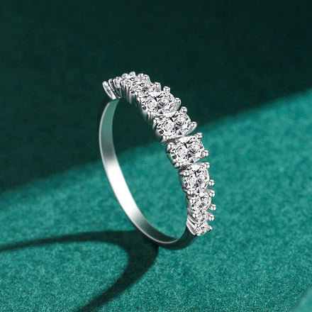 Fine Jewelry Ring 925 Sterling Silver Cubic Zirconia Luxury Wholesale in Stock Exquisite Wedding Ring for Women