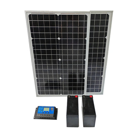 30W Solar Panels 24V Backup Batteries Kit for Automatic Gate Opener DC 24V Motor
