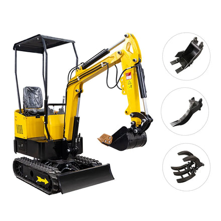 2024 New Micro Digger 1.0 Ton Mini Excavator Small Bagger Cheap Price for Sale HT10