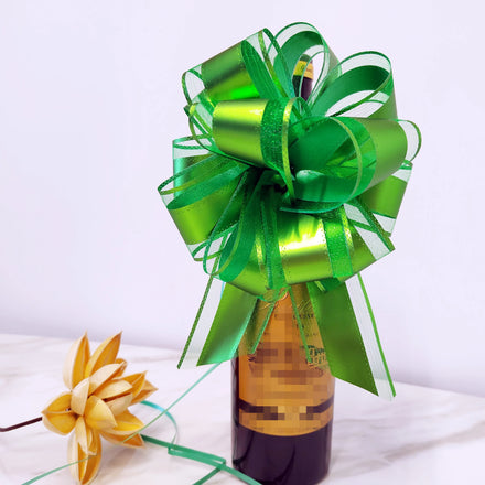 10PCS Eco-Friendly Birthday 6 Inch Organza Pull Bows Floral Gift Wrapping Ribbons
