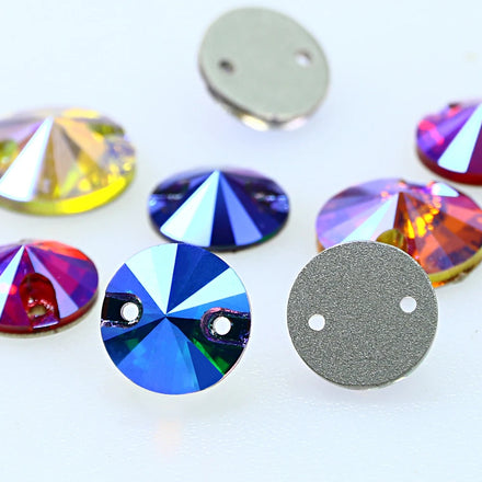 Dongzhou Flatback Crystal Beads Loose Rhinestones Wholesale Lead-Free Sewing Accessories for Garment DIY Rivoli Sewing