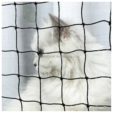 Steel Wire Reinforced Cat Balcony Netting Mesh Screen Safety Protection Anti-Fall Cat Netting for Pets