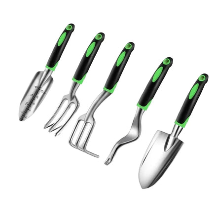 Industrial Grade Gardening Hand Tool Set with Aluminum Alloy Head and Colored Non-Slip Grip Convenient Garden Accessories