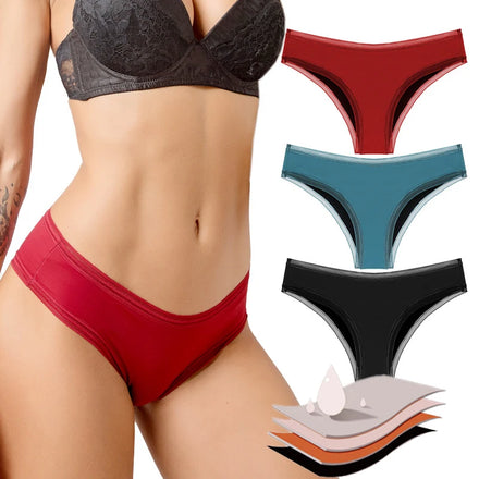 Wholesale Low Rise Women 4 Layers Culotte Menstruelle Lavable En Coton Bio Period Underwear Menstrual Cheeky Panties