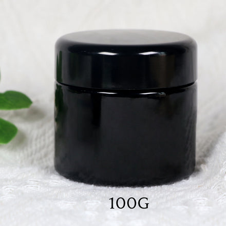 Luxury Empty 60ml 100ml 120ml 150ml 250ml 500ml Food Storage UV Dark Violet Glass Cream Jar with Lid