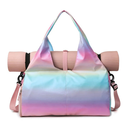 Lightweight Duffel Bag Durable Anti-wear Beautiful Women's Fitness Bag Large Capacity Multi-layer Cool Yoga Gym Bag