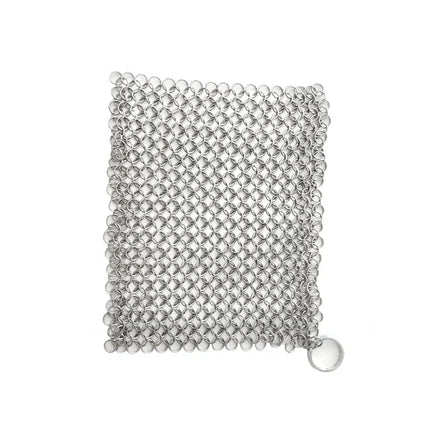 YOUJIU YJ-Chainmail Scrubber Factory Supply Dish Washing Stainless Steel SS316L 4x4cm 1.2mm Wire Diameter Plain Weave Ring Mesh