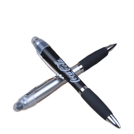3-in-1 Promotional Pen Custom Stylus Touch Screen and Ballpoint LED Light up Multi-Function Advertising Gift Made of Plastic