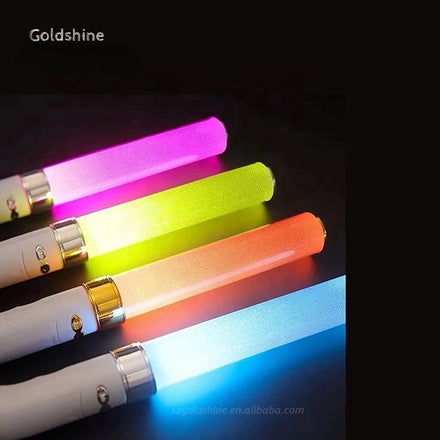 Customized 18-Color LED Light Stick Outdoor Concerts Fast-Flashing PVC Glow Sticks Remote Control Bulk Packed Christmas