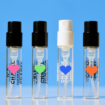 HeLun Custom Logo Print Discovery Brand 1.5ml 2ml 2.5ml Mini Tester Decant Parfum Glass Vial Perfume Bottles
