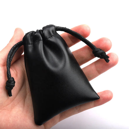 Hot Sale Pu Leather Drawstring Phone Case Storage Bag Waterproof Luxury Jewelry Lipstick Packing Leather Pouch