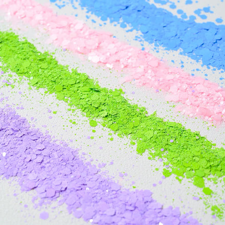Wholesale Solid Color Non-Toxic Patrick's Day Chunky Glitter for DIY Crafts Decoration Slime Filler Christmas Decorations