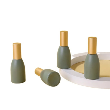 12ML Light Green Glass Roller Bottle with Gold Lid Premium Quality for Various Products Practical and Beautiful Design