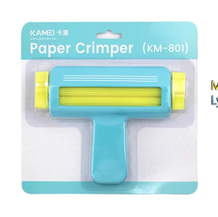KAMEI DIY Scrapbooking Stamping Paper Crimper 4.4'' Crimping Machine with 110.5mm Pattern Size Model KM-801