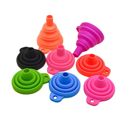 Weimu Small Size BPA-free Food Grade Silicone Collapsible Funnel Dishwasher/Microwave/Oven Safe Kitchen Utensil Easy Storage