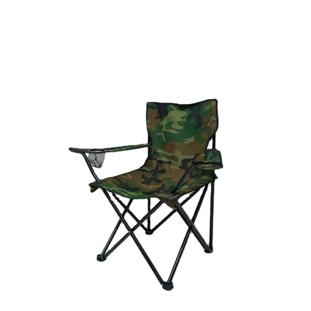 Wholesale Portable Folding Metal Camp Beach Fishing Chair for Adults and Kids for Dining Park Use Cheap Outdoor Camping Chair