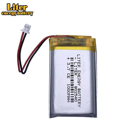 802540 1000mAh Lithium Battery 3.7V Rechargeable Li-polymer Battery With Pcb  for 1.25mm Connector