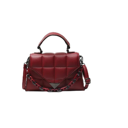 China Supplier Bolsos Luxury Hand Bag Embroidery Shoulder Chains Bags Leather Crossbody Bag for Woman