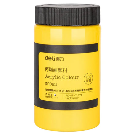 Deli 73875 300ml Acrylic Colors Wall Painting Hand-painted Pigment Shoes Diy Graffiti Acrylic Paint 48barrels Per Carton Set