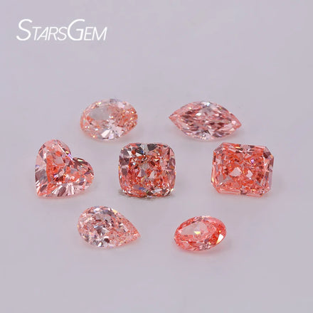 Starsgem IGI Certificate Vivid Pink Color Lab Created Diamond Loose HPHT CVD Lab Grown Diamond