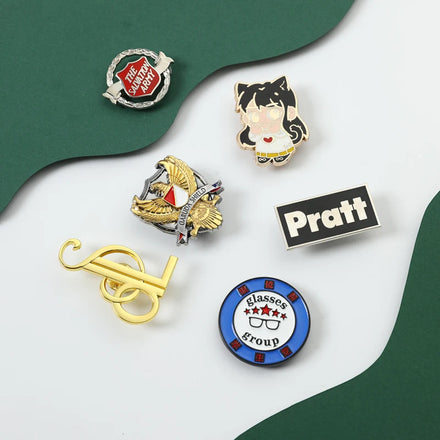 Custom Engraved logo Hand Enamel Broches Pins Brooches Custom Metal Cloth Women Male Name Brooch/brooch Pin