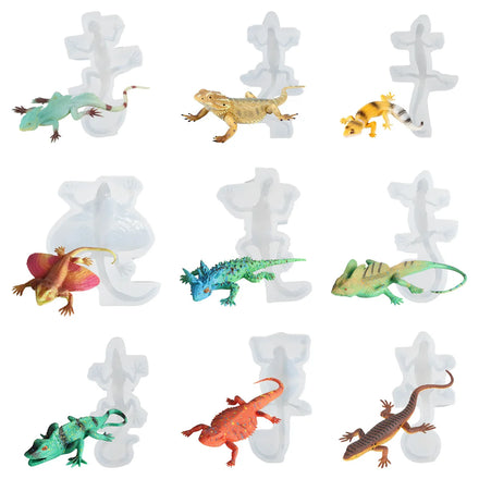 Lizard Dropping Gel Silicone Mold Handmade Animal Colored Gypsum Simulation Lizard Grinding Tool