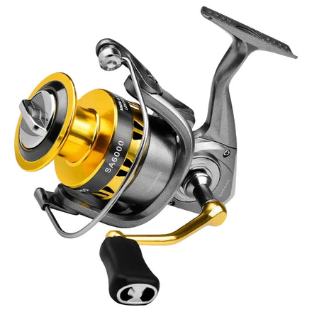 Metal Spool Fishing Reel Spinning Reel 9Kg Max Drag Pesca Sea Fishing Reel Saltwater Long Casting Fishing Accessory