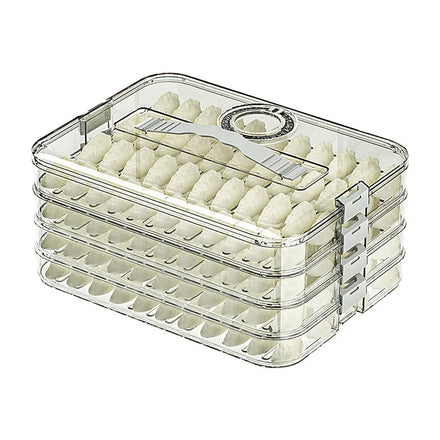 Clear Food Grade Dumplings Storage Box Food Freezer Storage Container for Refrigerator Freezer Food Storage Container