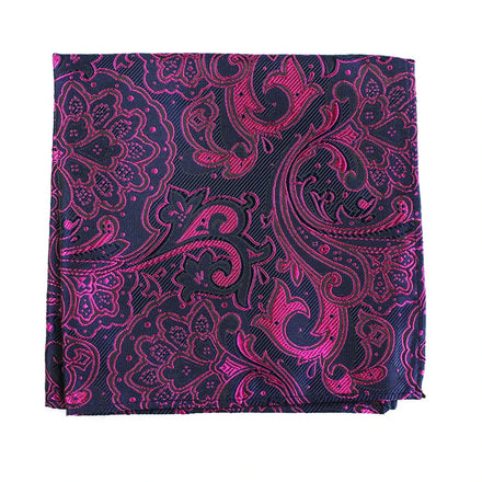 Floral Pocket Square Vintage Men British Design Handkerchief Custom Suit Accessories Hanky Pocket Square Paisley