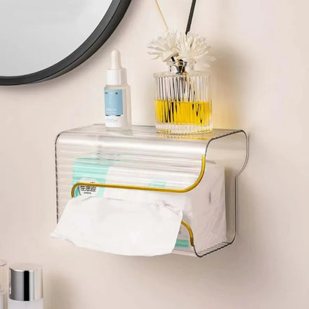 New Luxury Home Kitchen & Tabletop Storage Containers Tissue Holder Box Clear Tissues Boxes Polyester Resin Tissue Box Cover