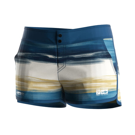 Coastal Style Performance Fishing Shorts Womens Flattering Shape Secure Button Closure for Outdoor Summer Activities