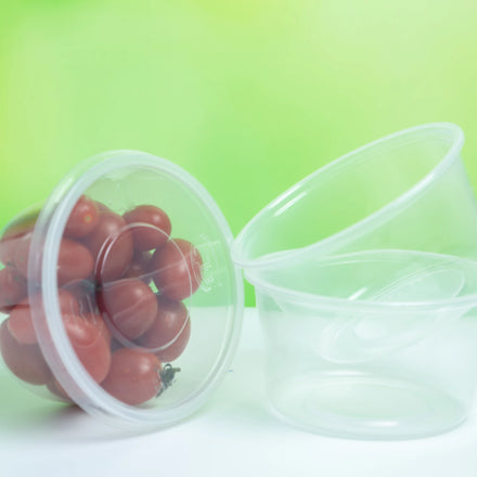Transparent Round Shape PP Plastic Container for Food Packing and Picnic Lunch Box Storage