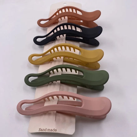 INS Style Fashion Large Wash Hair Clip Matte Texture Temperament Hair Clip Female