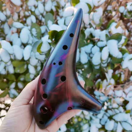Hot Selling Musical Instrument Wind Instrument 12 Hole Colorful Ceramic Instruments Ocarina Ocarina Flute