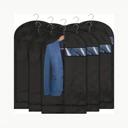 Dustproof Clothing Covers Wind Jacket Coat Suit Dress Hanging Garment Bags Closet Organizer Extended Gown Protection Bag