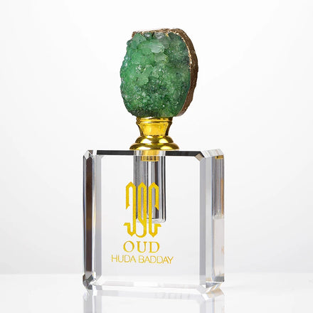 3ML Newest Crystal Oud Perfume Packaging Bottle Agate Amethyst Stone Cap With Custom Box