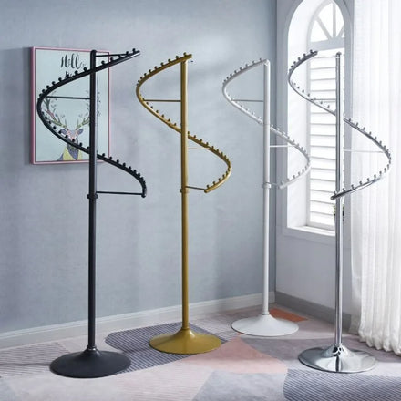 360 Degree Rotating Multifunctional Coat Hat Rack Garment Display Rack Storage Household Underwear Clothing Iron Clothes