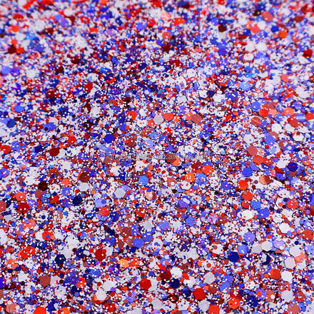 Independence Day Glitter for Nail Arts and July 4th Resin Crafts Chunky Mixed Polyester Glitters Christmas Decorations