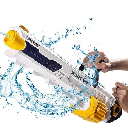 Outdoor Summer Toys Children's Game Electric Burst Automatic Water-Absorbing Gatling Water Gun Toy for Toy Gun Enthusiasts