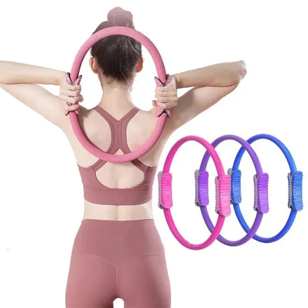 Yoga Fitness Ring Pilates Ring Women Girl Exercise Home Resistance Elasticity Yoga Gym Workout Pilates Circle Yoga Circle