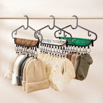 Hat Storage Organizer Holder for Hanger 10 Storage Hooks Hat Storage for Room & Closet Display Wall Mounted Hat Rack