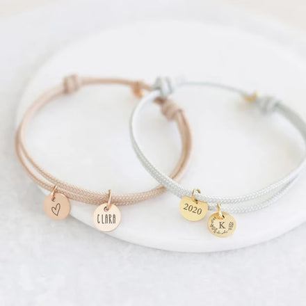 Personalized Sailing Rope Bracelet Custom Name Stainless Steel Charm Bracelet Friendship Jewelry