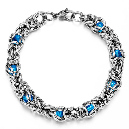 Men Women Hip Hop Punk Stainless Steel Bracelets and Bangles