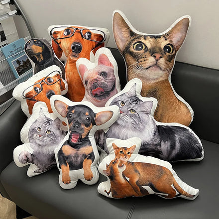 Handmade Anime Customized Sublimation Printing Cushion Animal Pattern Throw Pillows Abstract Geometric Cover Logo Custom Pillow