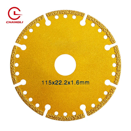 125mm 5inch Industrial Nitride Coated Hot Press Wet Dry Diamond Saw Blade for Cutting Metal-Professional Grade OEM Customizable