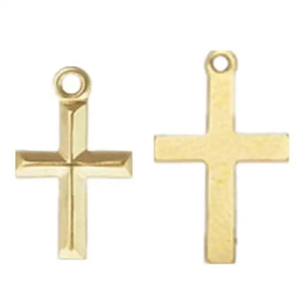 GP Cross Charms 14k Gold Filled Factory Direct Sales Permanent Cross Charms for Jewelry Making Real Gold Filled Jewelry Findings