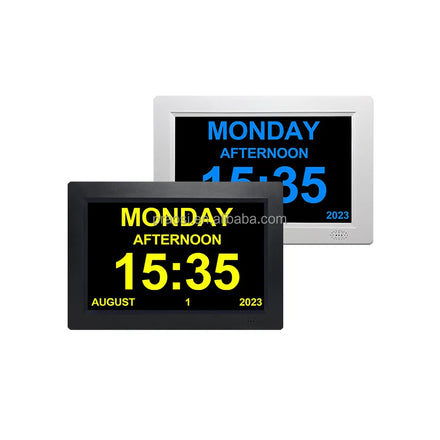 2025 New Design 7 8 10 Inch Medication Reminder Digital Clock for Dementia Alzheimer's Seniors Elderly