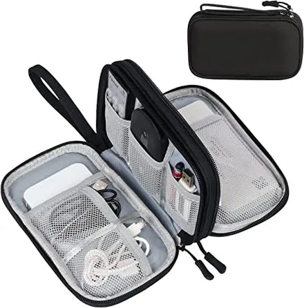 Travel Cord Organizer Electronics Organizer for Kitchen Cable Fabric Cord Charger and Phone Bag Convenient Travel Accessory